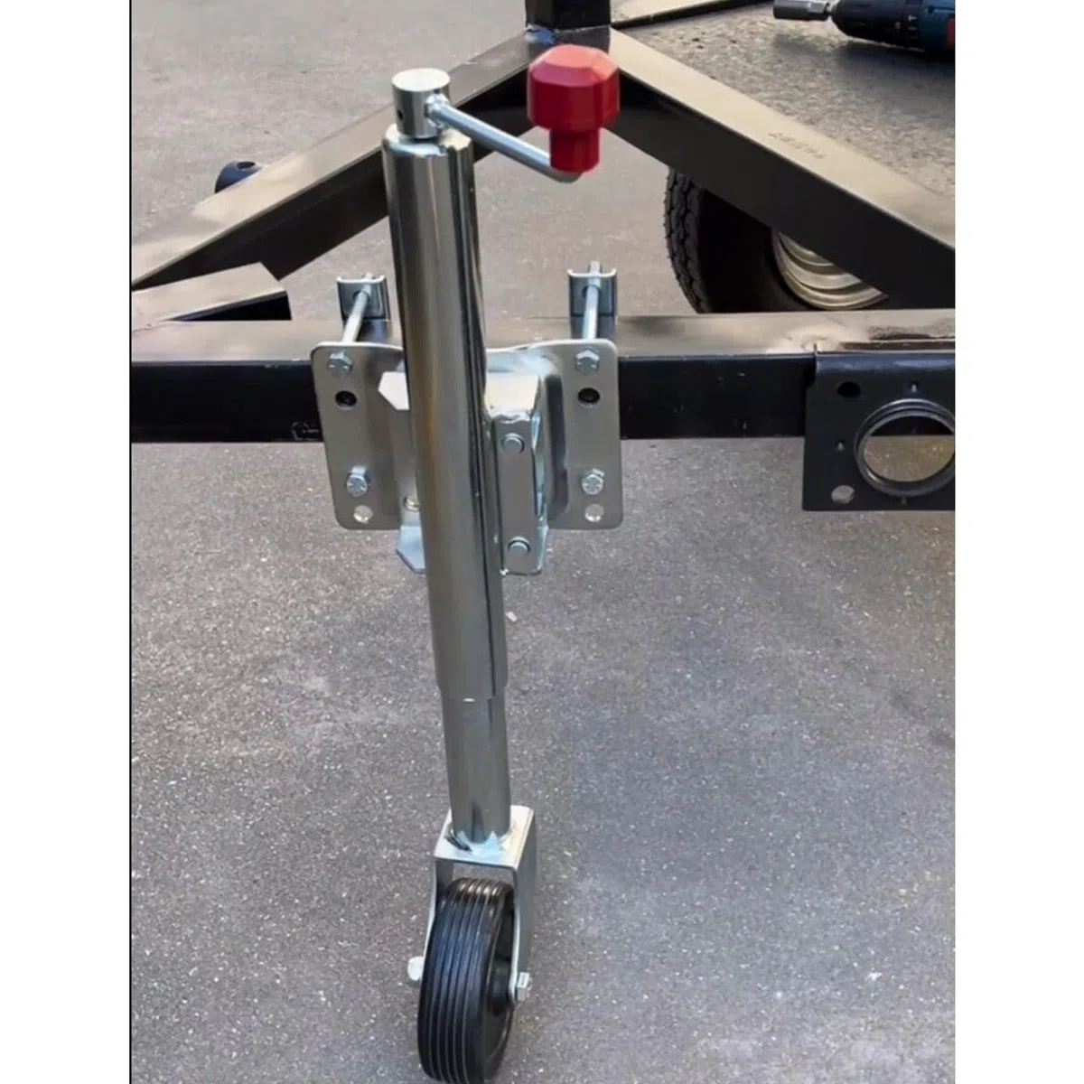 Anhänger Stützrad - Robuster Boots Hänger Stützrad, Teleskopstützradm, Anhänger-Stützrad, Robuste Drehstütze, 15 cm Anhänger-Wagenheberrad, 540 Kg Tragkraft, Für Anhänger, Wohnwagen