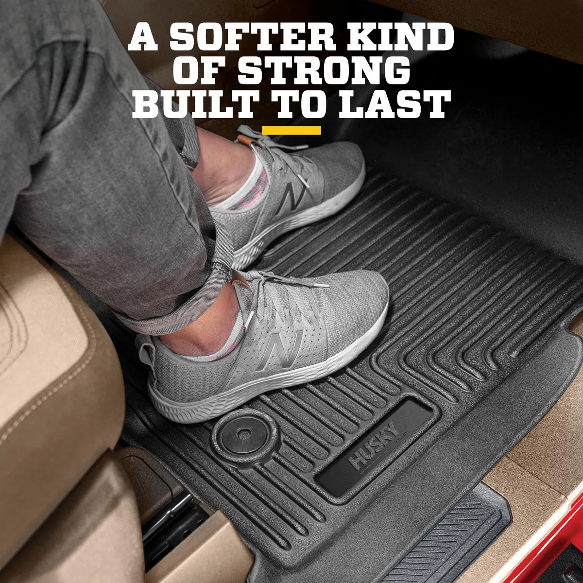 Husky Liners Weatherbeater 13941 Toyota Tacoma Double Cab, 2005–2015 Toyota Tacoma Access Cab, 2005–2014 Toyota Tacoma Standard Cab, Vorderreihe Auskleidung, Schwarz