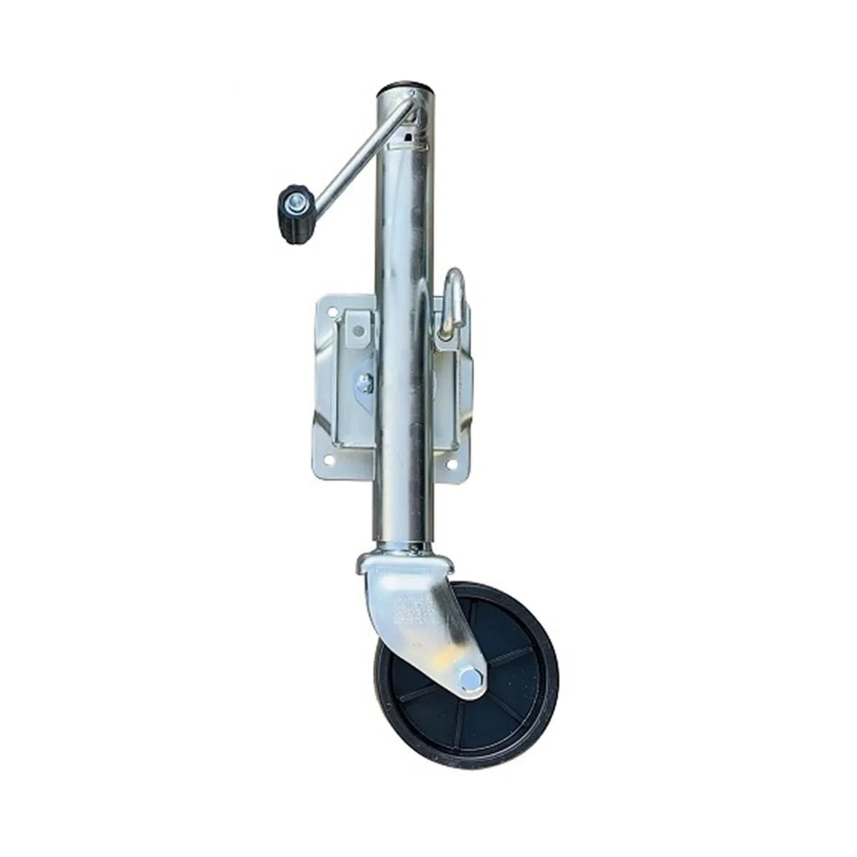 Stützfuß Anhänger Abstellstützen - Schwerlast Anhänger Stützrad, Anschraubbares Stützrad für Anhänger, 15 cm Anhängerräder, vertikale Belastung 450 kg, 25 cm Hub, für Anhänger, Wohnwagen
