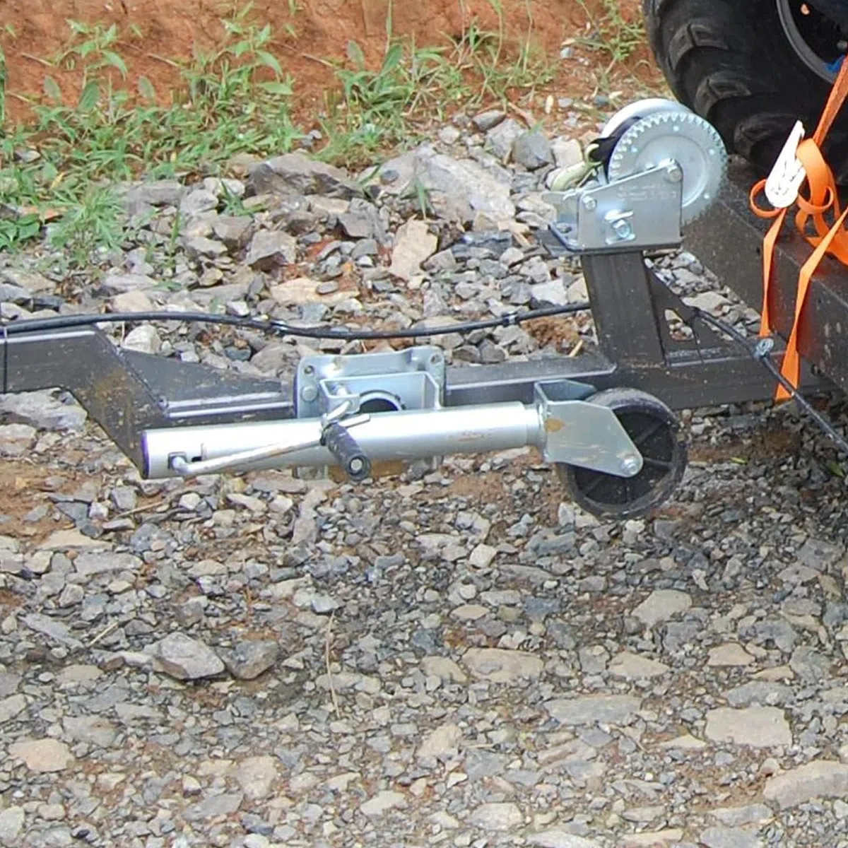 Stützfuß Anhänger Abstellstützen - Anhänger Stützrad, Schwenkbare Anhängerräder, Klappbares Stützrad Mit 15cm Rad, 550kg Traglasthalterung, Teleskopreichweite 26cm, Für Anhänger, Wohnwagen