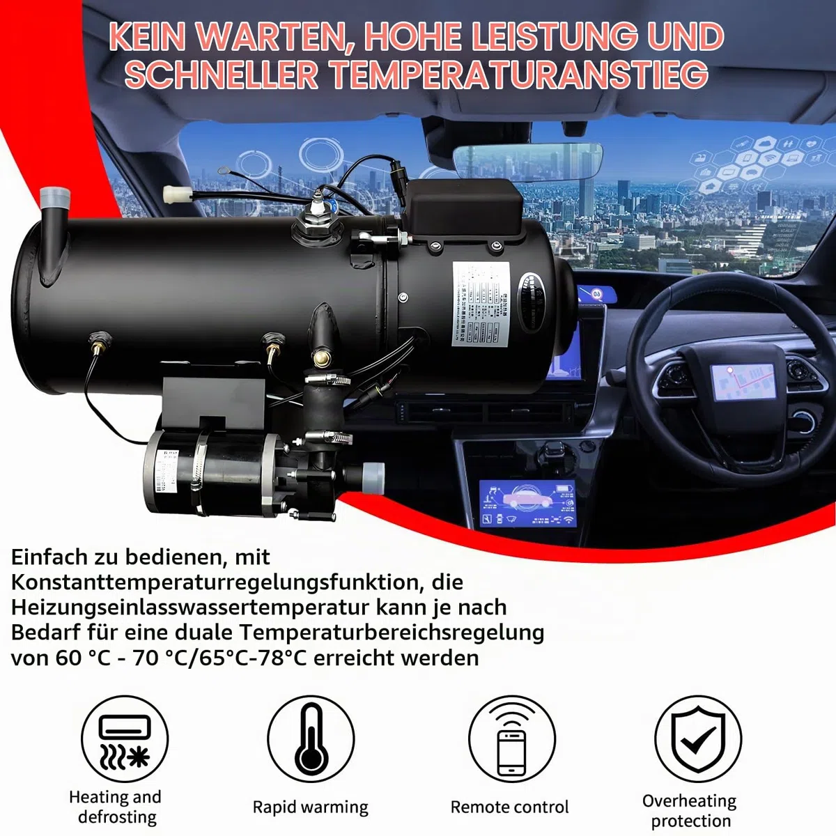 Diesel Warmwasserbereiter, 12V 30KW Hydronic Heizung