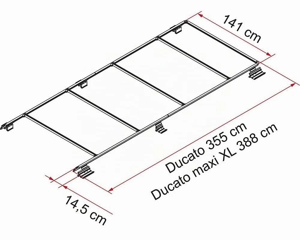 Fiamma Roof Rail Ducato ab Bj. 2006