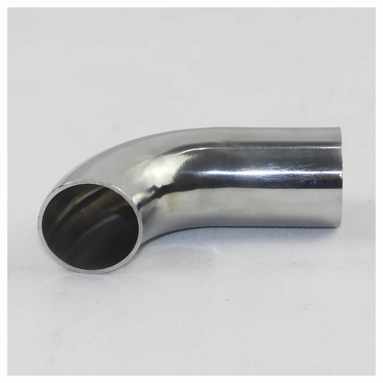 Abgasschlauch Rohrverschraubungen, Sanitärarmaturen, 90 Grad, Einseitige Verlängerung, 50 Mm, Schweißverbindung, Edelstahl 304 Abgasrohrleitungen(108mm x2mm)